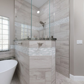 Martinsville Curb-less Shower and Bathroom Remodel