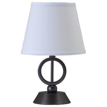 Coach 14" Oil Rubbed Bronze Table Lamp