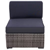 Southampton 9-Piece Grey Wicker Seating Set With Grey Cushions