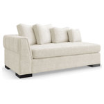 Caracole - Edge Laf Loveseat - Fully Upholstered sectional. Loose seat cushion. Tight back. Angular track arm.