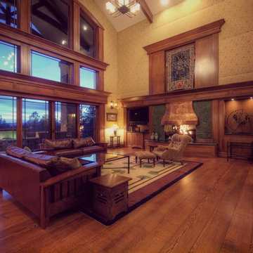 Luxury Custom Living Rooms by Timber Ridge Properties