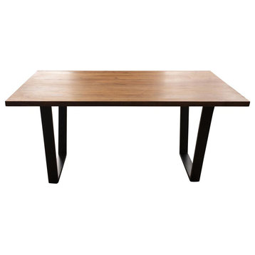 AmeriHome Acacia Wood 63 inch Dining Table