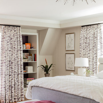 Into the Woods - Sherborn, MA | Bold Serene Bedroom