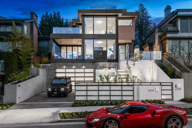 Trendy exterior home photo in Vancouver