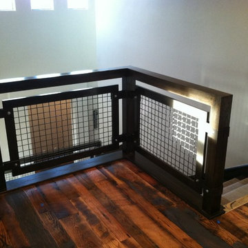 Interior - Grid Paneled Balustrades