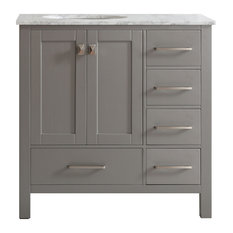 50 Most Por Single Sink Bathroom Vanities For 2018 Houzz Bay Pierre Vanity Without Mirror Gray 36 Bathroom Vanities And Sink