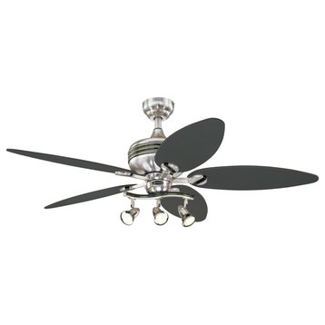 Westinghouse 7223100 Xavier II 52" 5 Blade Indoor LED Ceiling Fan - Brushed