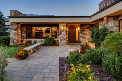 Example of an exterior home design in Salt Lake City