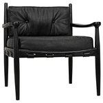 Noir - Fogel Lounge Chair - Features: