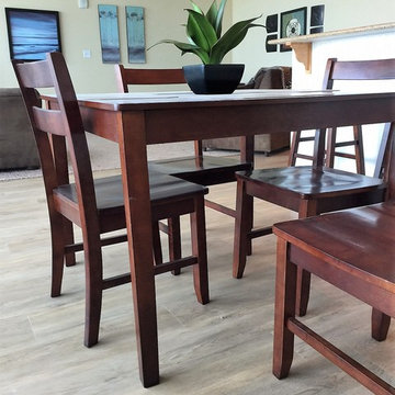 Market Place 8mm EVP - Everyday Oak, Beaulieu El Dorado Carpet and Beadboard Bar
