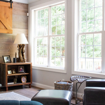 Custom + Cozy Living Room and Kitchen Renovation