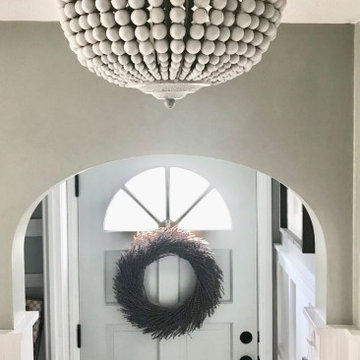 Coastal Farmhouse Foyer Redesign