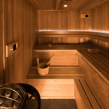 Whitefish Bay Basement Remodel Spa & Sauna