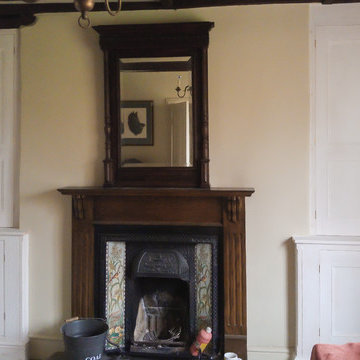Georgian Style Alcove Cupboards in painted Pine.
