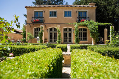 Example of a tuscan exterior home design in San Francisco