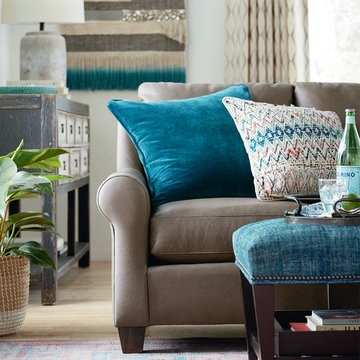American Casual Ellery Large L-Shaped Sectional by Bassett