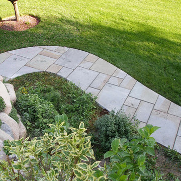 Natural Stone Landscaping including Flagstone and Bluestone Patios
