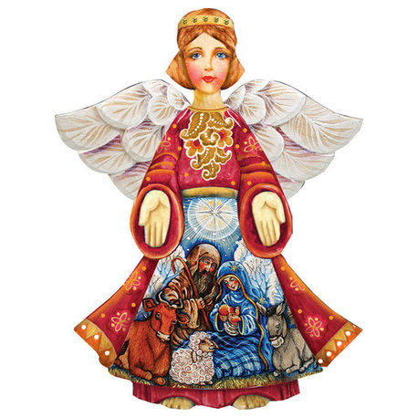Nativity Christmas Angel Door Hanger