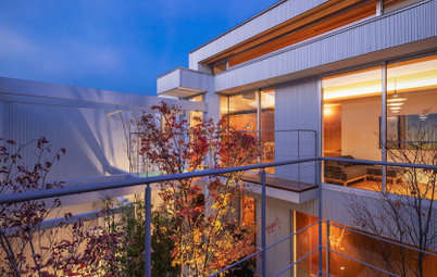 Houzz Tour: Picture Windows & Private Courtyards in a Dense City