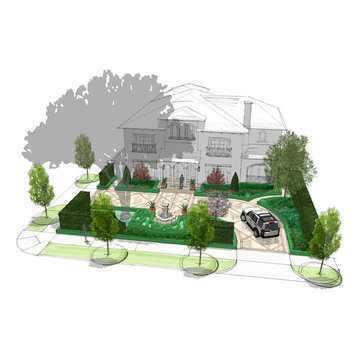 Site plan rendering