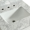 Appleby White Bathroom Vanity With Marble Top, 24''