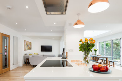 Contemporary kitchen in Berkshire.