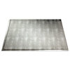 18"x24" Fasade Rib Backsplash Panel, Crosshatch Silver