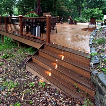 Waterfall deck and Rustic Screened Porch
