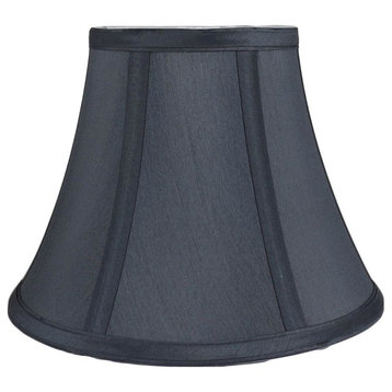 Faux Silk Bell Lamp Shade, 5x9x7", Gray