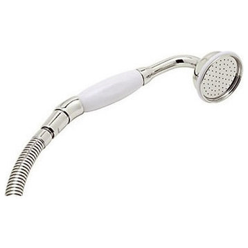 Rohl Perrin and Rowe Inclined Hand Shower and 60-In Hose, Polished Nickel