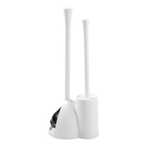 INTERDESIGN York Toilet Bowl Brush Split Finish Stainless Steel 78850
