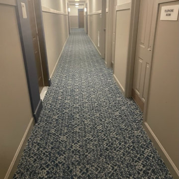 Halstead Apartment Complex Corridor Carpet Install