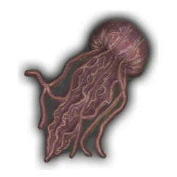 8" Large Jellyfish from the Ocean Dog Tile Collection - Mosaic Tile