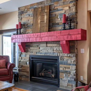 Colored Fireplace Mantels