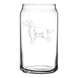 Personalized English Setter Pet Dog Etched Wine Glass 12.75oz 