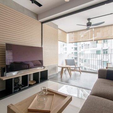 German Outdoor Roller + French Fabric