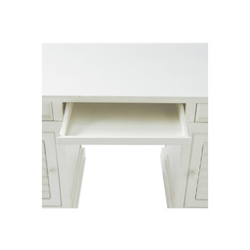 White Mahogany Mid-Century Desk | Rivi√®ra Maison New Orleans
