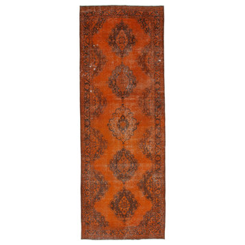Rug N Carpet - Hand-knotted Anatolian 4' 10'' x 13' 6'' Rustic Runner Rug