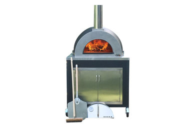 ilFornino ® Elite Plus - Wood Fired Pizza Oven - Cabinet Black