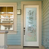 Front Door - Hibiscus Hummingbirds - Cherry - 36" x 84" - Book/Slab Door