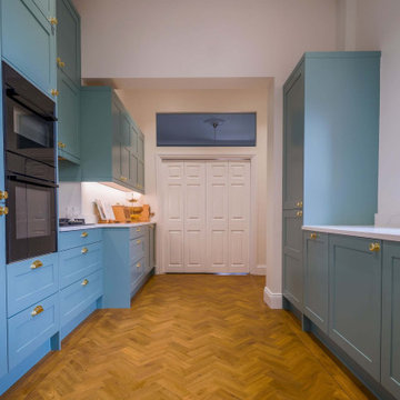 Blue Shaker Kitchen in Mickleover