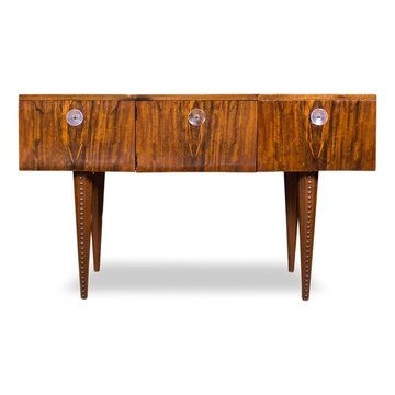 ART DECO SERVER WITH COVERED LEGS