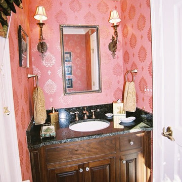 Log house powder room