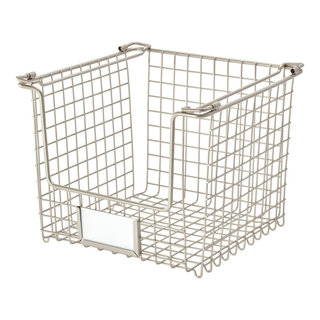 Interdesign Bronze York Lyra Under Shelf Basket