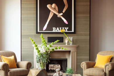 Inspiration for a living room remodel in Denver