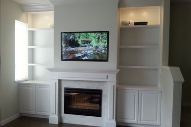 Inspiration for a contemporary home design remodel in Calgary