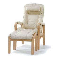 Jade Contemporary Chair & Ottoman - Armchairs And Accent Chairs