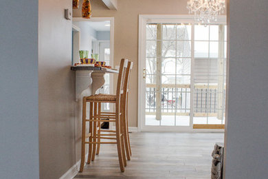 Kitchen - coastal kitchen idea in Cleveland