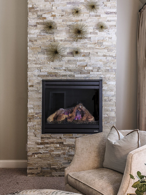 Ledger Stone Fireplace Surround Home Design Ideas, Pictures, Remodel ...