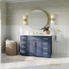 The Yukon Bathroom Vanity, Royal Blue, 48", Single Sink, Freestanding